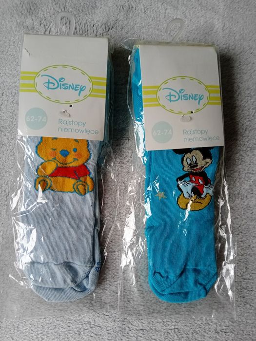 2 pary 68 rajstopy ABS Disney 62/74 nowe