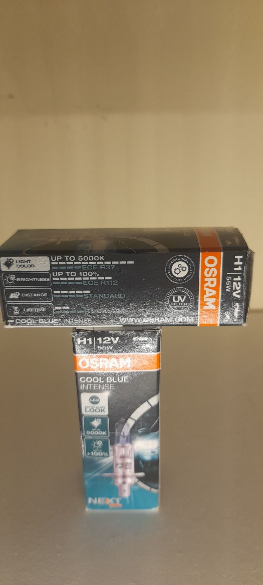 Lâmpadas osram cool blue intense H1