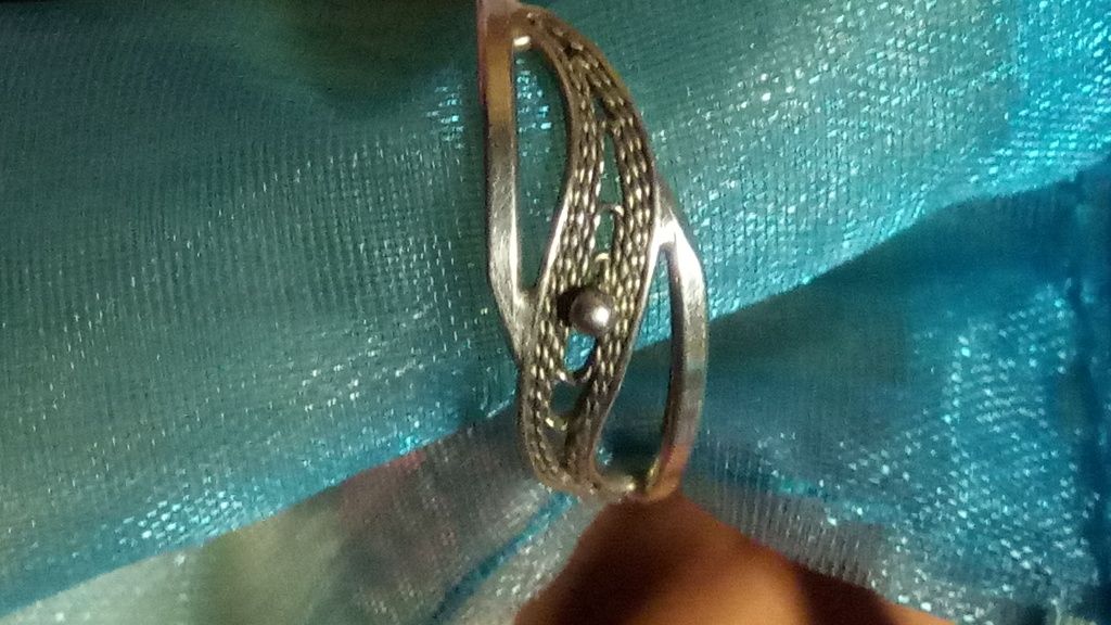 Imago Artis srebrny stary pierścionek filigran