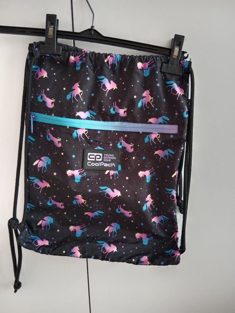Plecak szkolny, worek na WF i saszetka CoolPack Dark unicorn