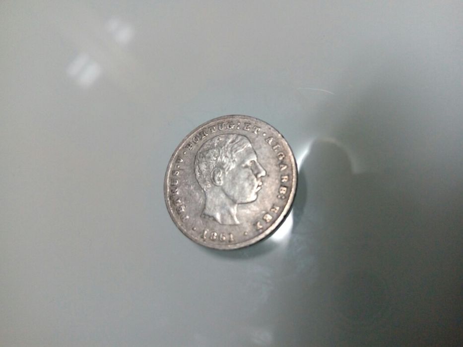 Moeda 100 reis de 1861