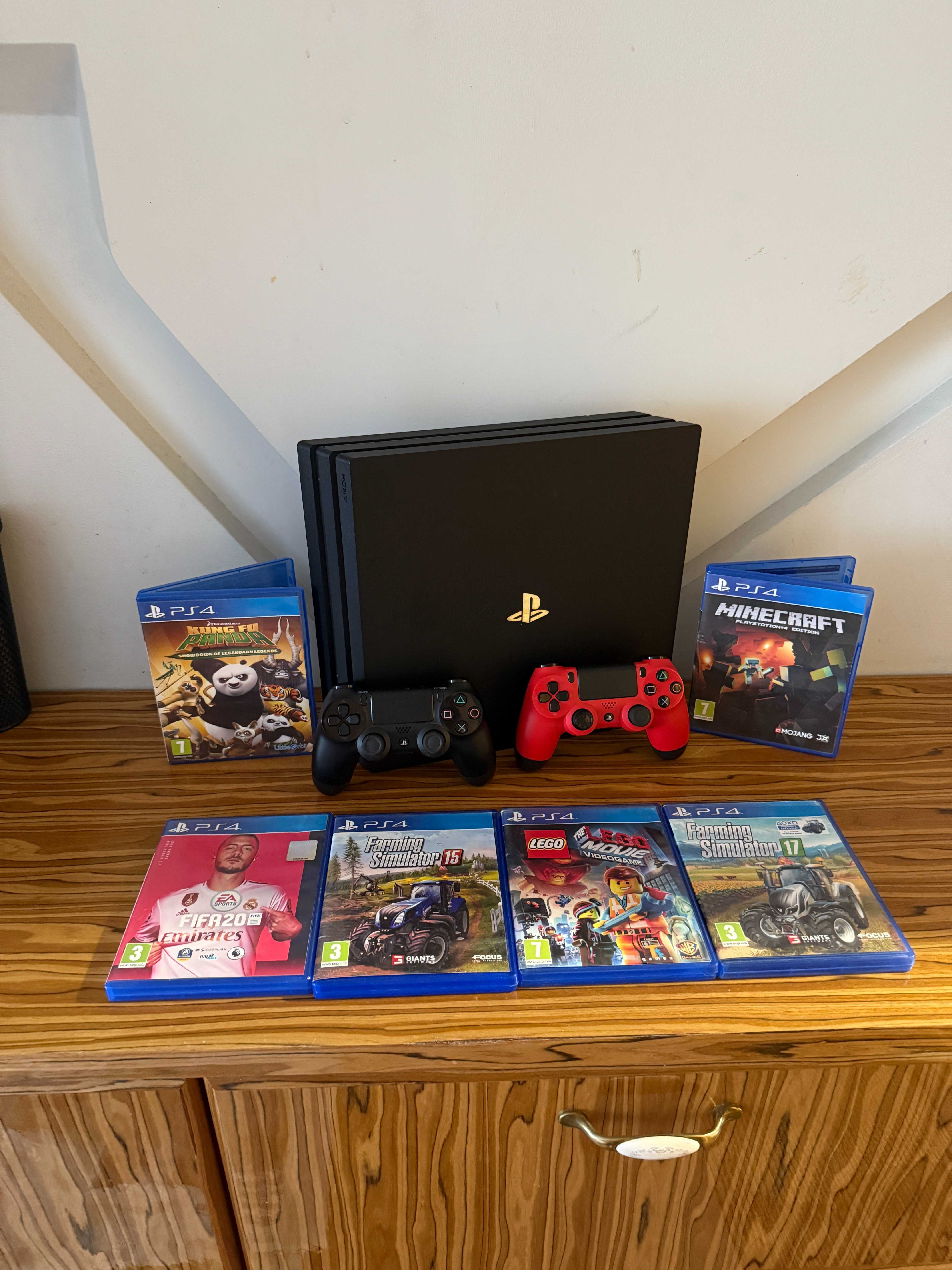 [PS4] Konsola PlayStation 4 Pro 1TB + 2 Pady + 6 Gier!