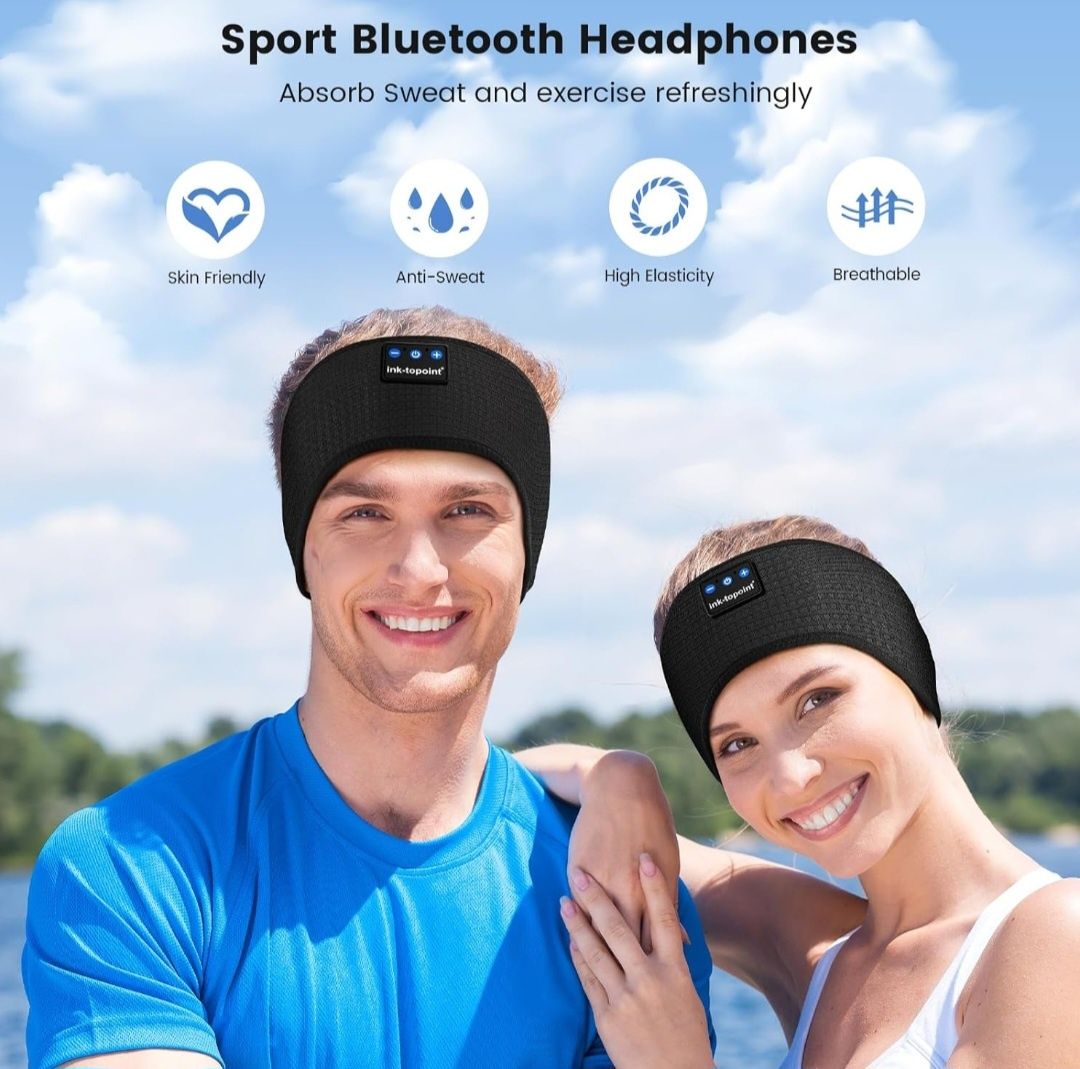 Ink-topoint Słuchawki do spania Bluetooth czarne