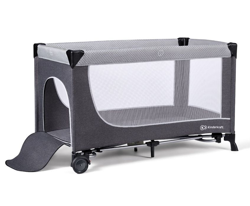 Ліжко-манеж Kinderkraft Leody Grey
