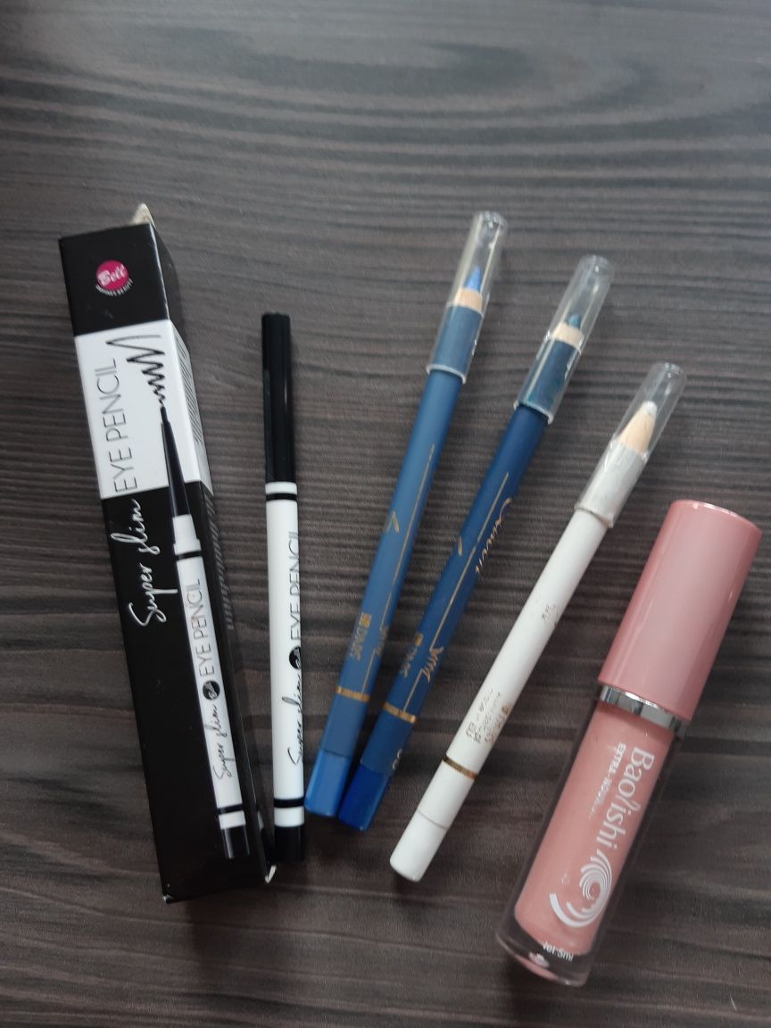 Bell Super slim Eye Pencil + kredki do oczu, błyszczyk