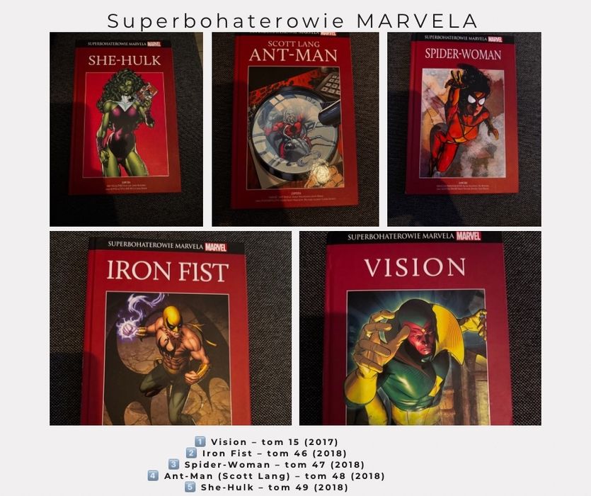 Superbohaterowie Marvela – zestaw 5 tomów - twarda oprawa
