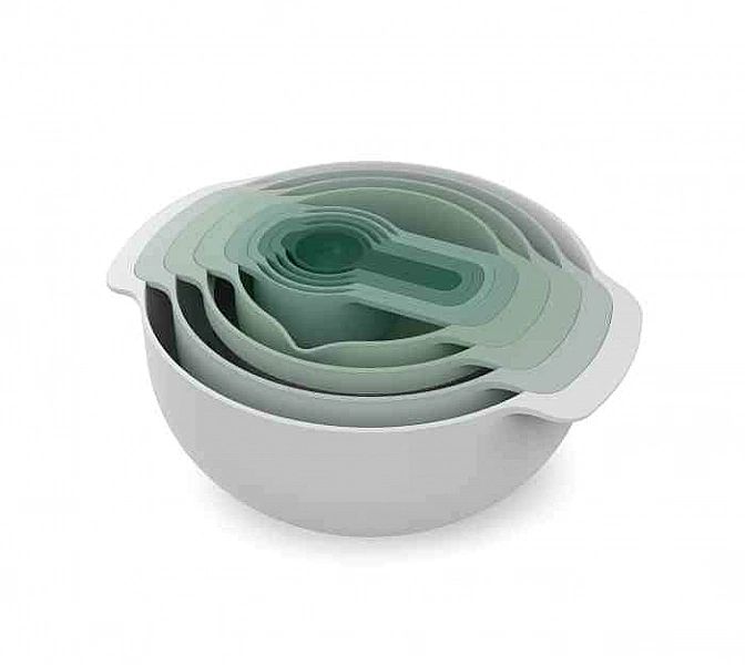 Zestaw misek i miarek Nest 9 Plus, sage / Joseph Joseph