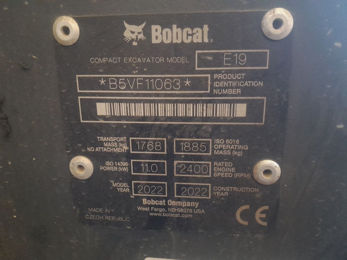 Minikoparka bobcat e19
