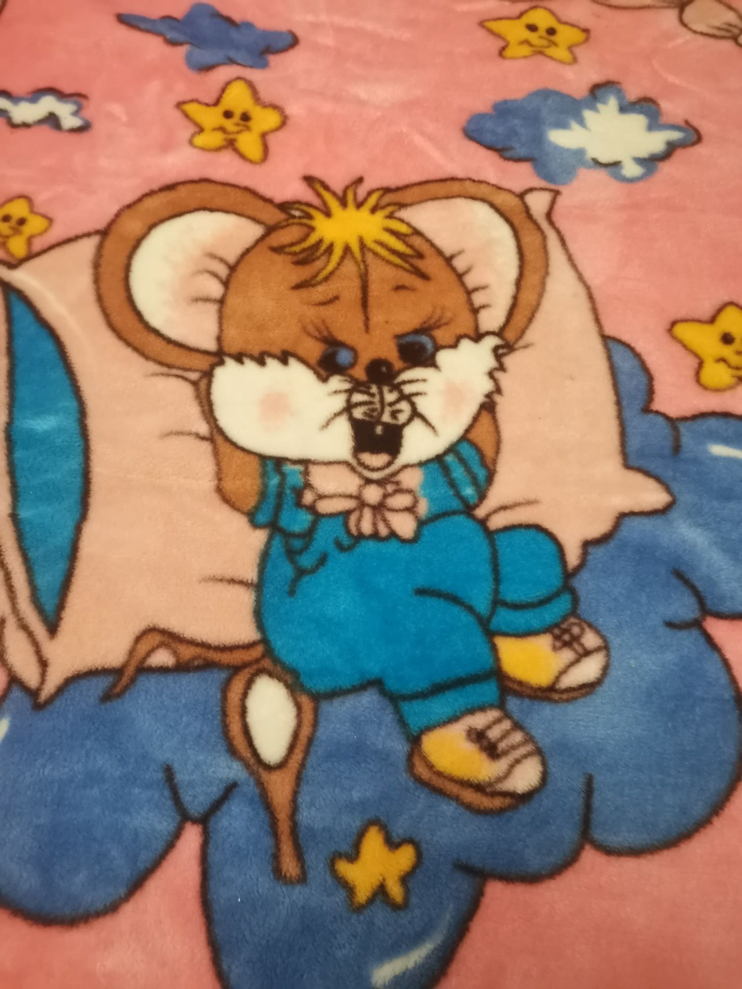 Одеяло детское плюшевое