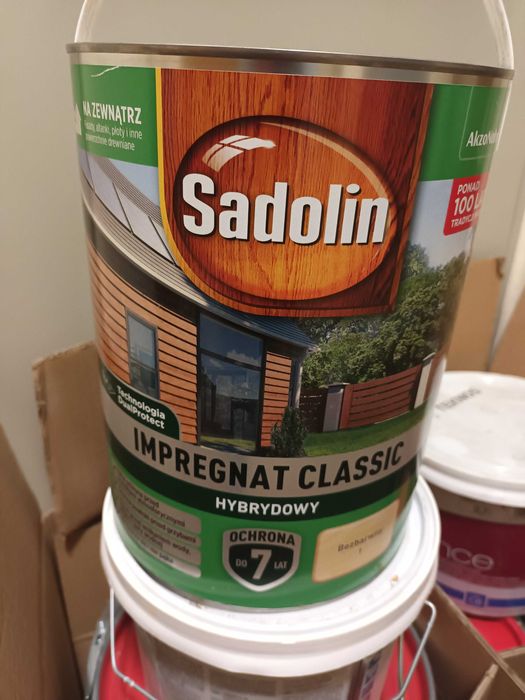 Impregnat do drewna Sadolin Classic hybrydowy bezbarwny 4,5 l