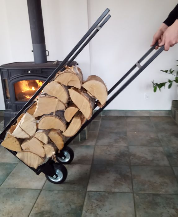 Stojak,wózek na drewno kominkowe
