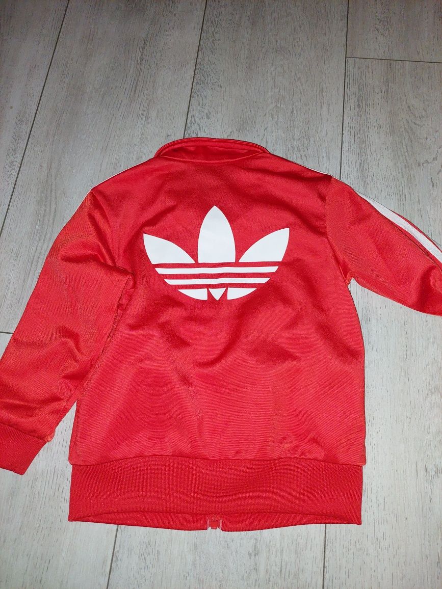 Bluza czerwona adidas 92 cm