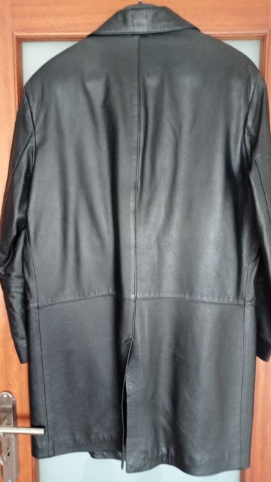 Parka de homem em cabedal