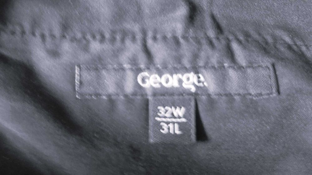 Spodnie męskie czarne klasyczne George 32 W,31 L