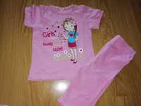 Conjunto: T-Shirt e Leggings: Tam 18-24 Meses