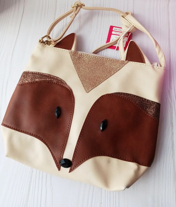 Стильная сумочка леопард енот