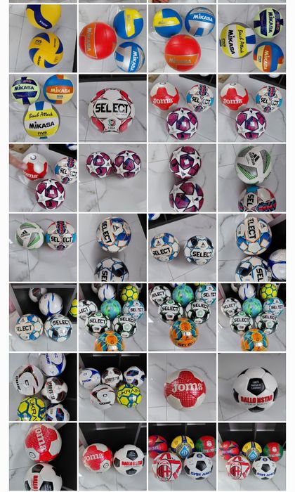 М'ячі футбольні баскетбольні волейболні гандболні