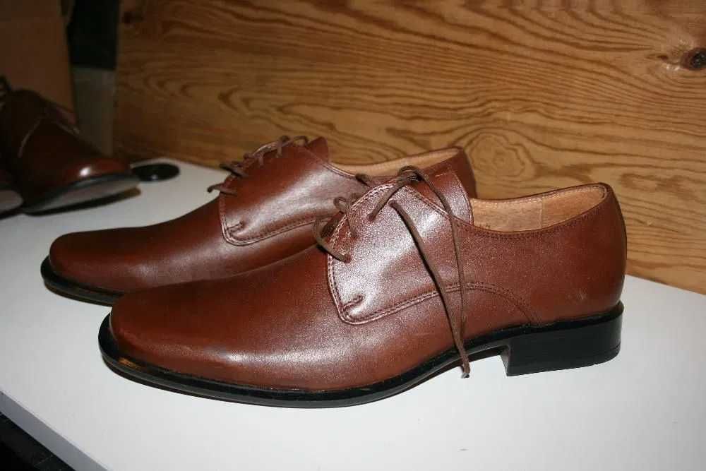 Buty wizytowe półbuty skórzane pantofle rozmiar 45 NOWE