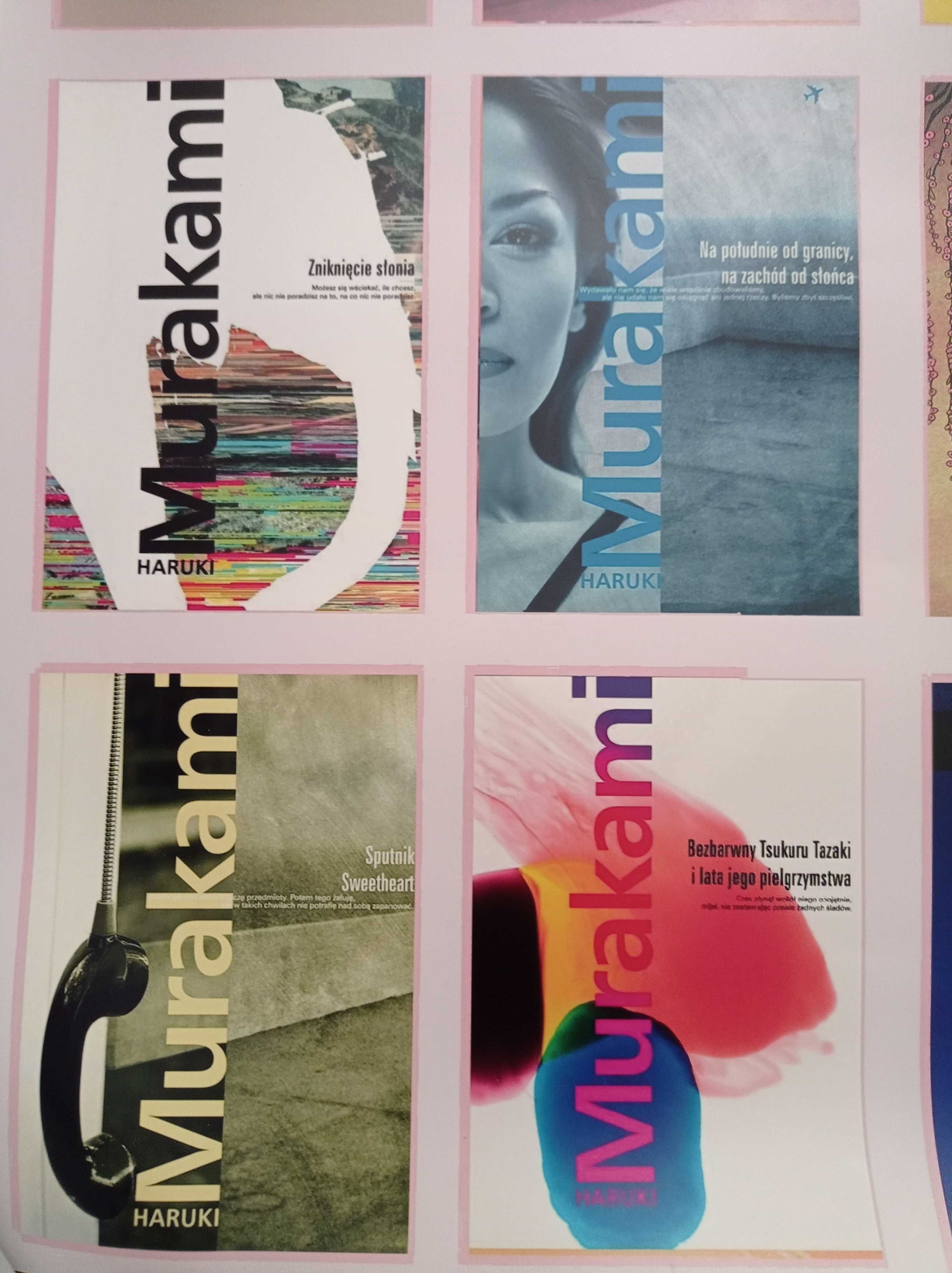 Duży plakat 50x76 cm - książki, Haruki Murakami, papier fotograficzny