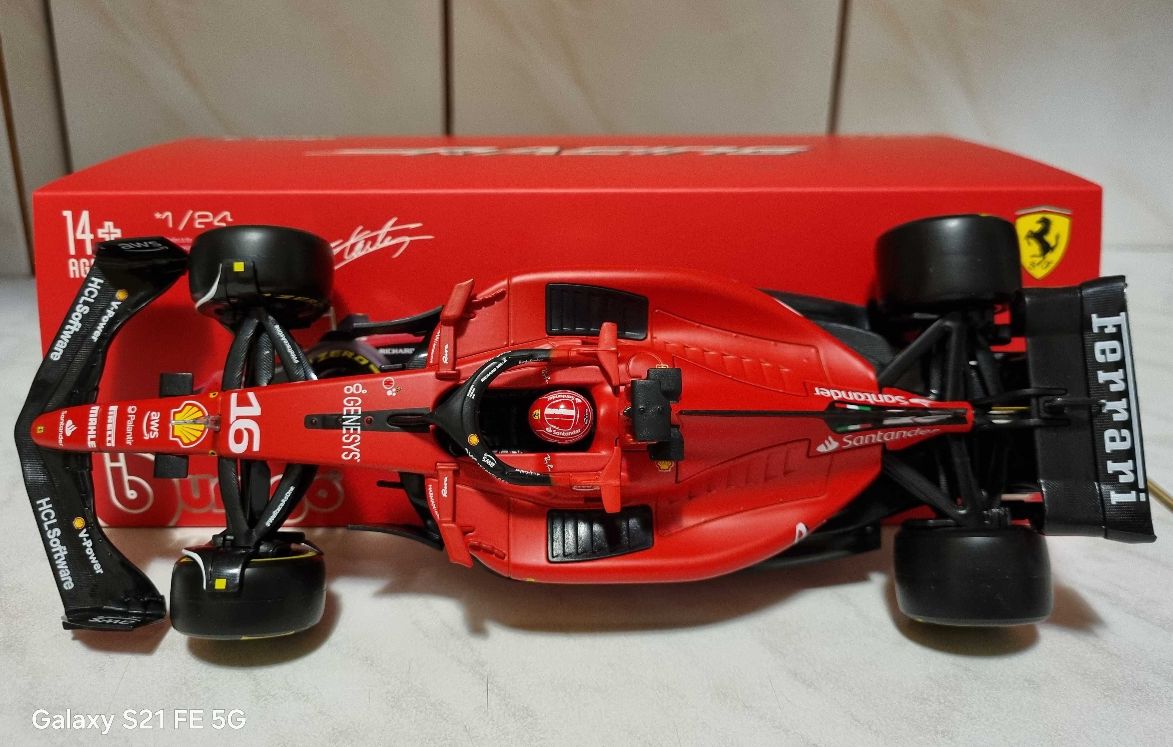 Модель автомобіля Bburago 1:24 #16 Leclerc 2023 F1 Scuderia Ferrari