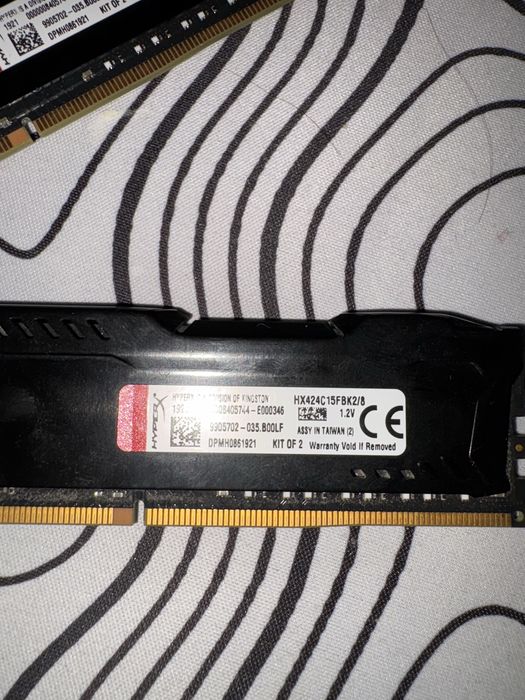 kosci ram hyperx fury 2x4gb