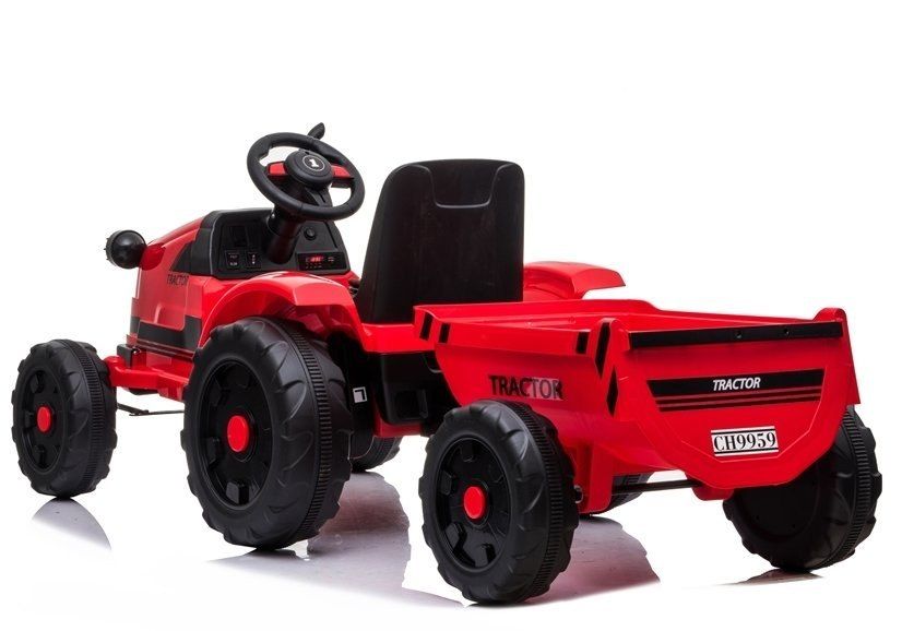 Traktor Na Akumulator Z Przyczepą Ch9959 Czerwony