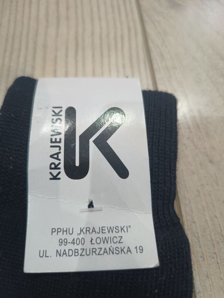 Skarpety wojskowe zimowe wzór 539/MON r. 25-26 czarne