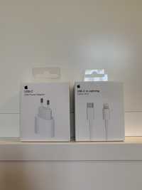 Pack apple adaptador 20W USB-C + cabo 2METROS USB-C para ligthning