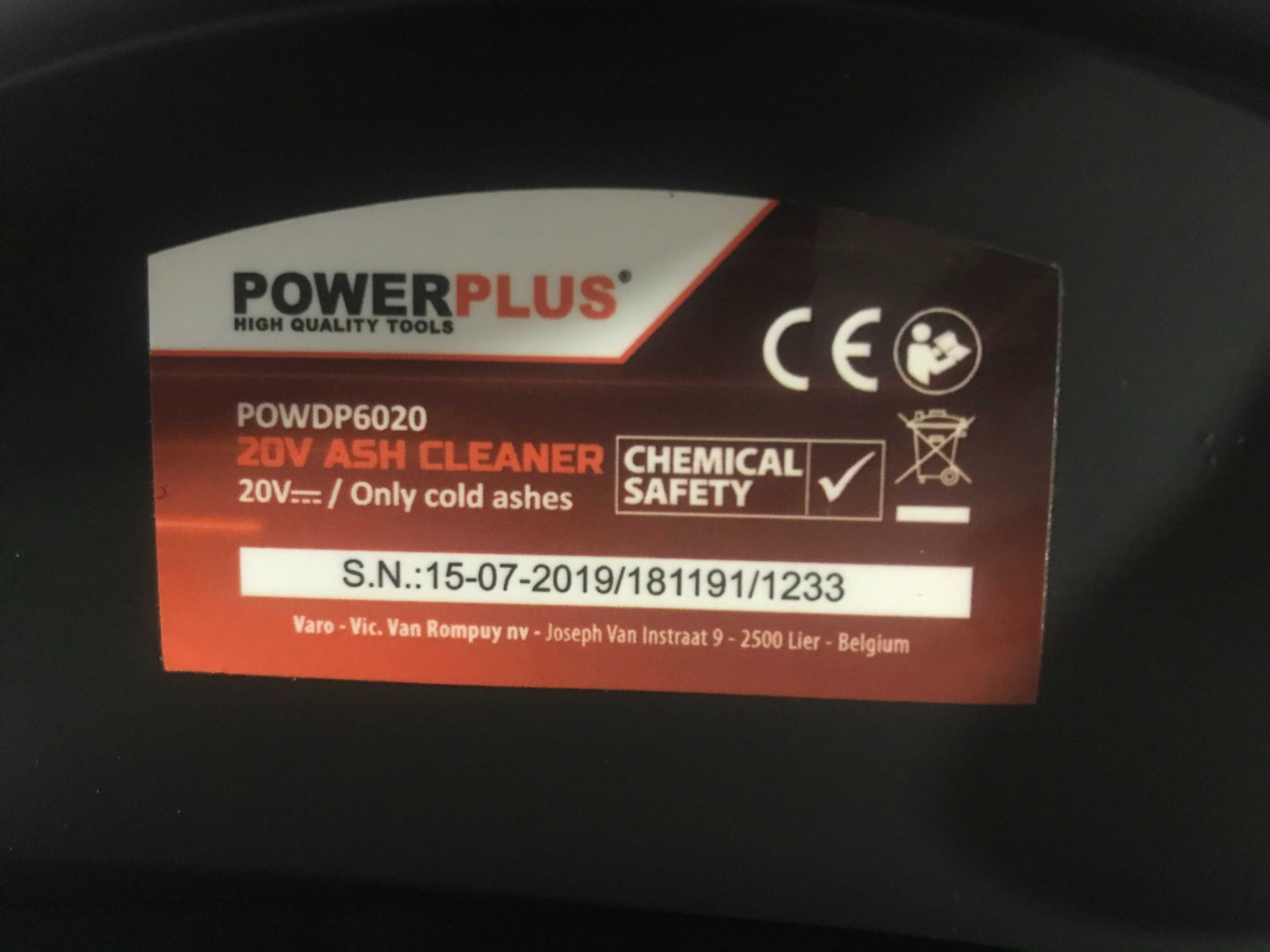 Пилосос для золи Powerplus Dual Power POWDP6020 20л акумуляторний