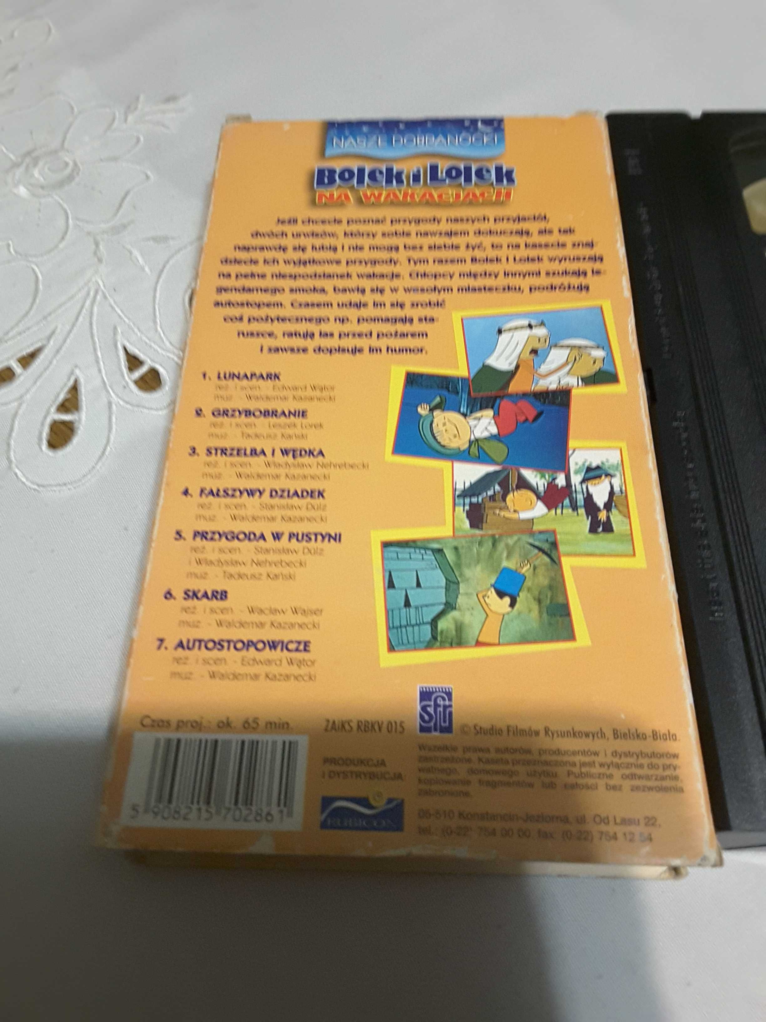 Kaseta VHS Bolek i Lolek na wakacjach