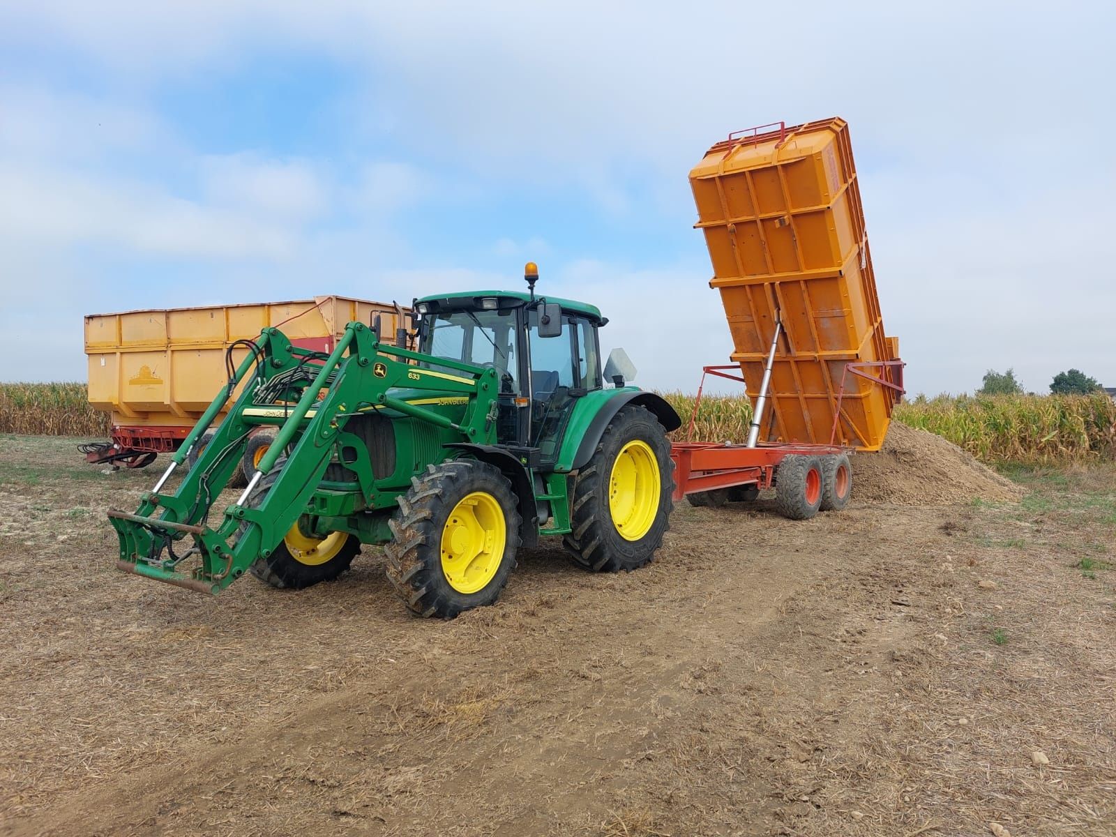 John deere 6320 pneumatyka tur klima