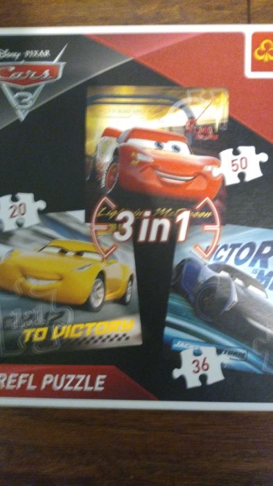 Puzzle AUTA Cars 3w1 Trefl 4+