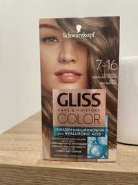 Farba do włosow gliss color 7-16