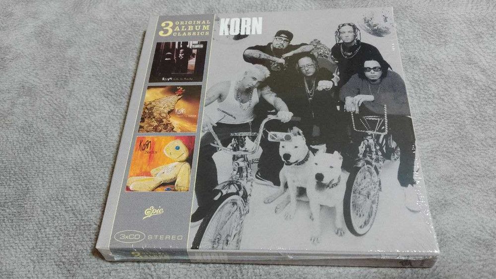 korn - 3 original album classcis. запечатанный 3 cd бокс-сет, фирмА