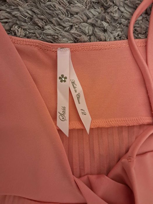 Pomarańczowa letnia sukienka na ramiączkach rozm. M