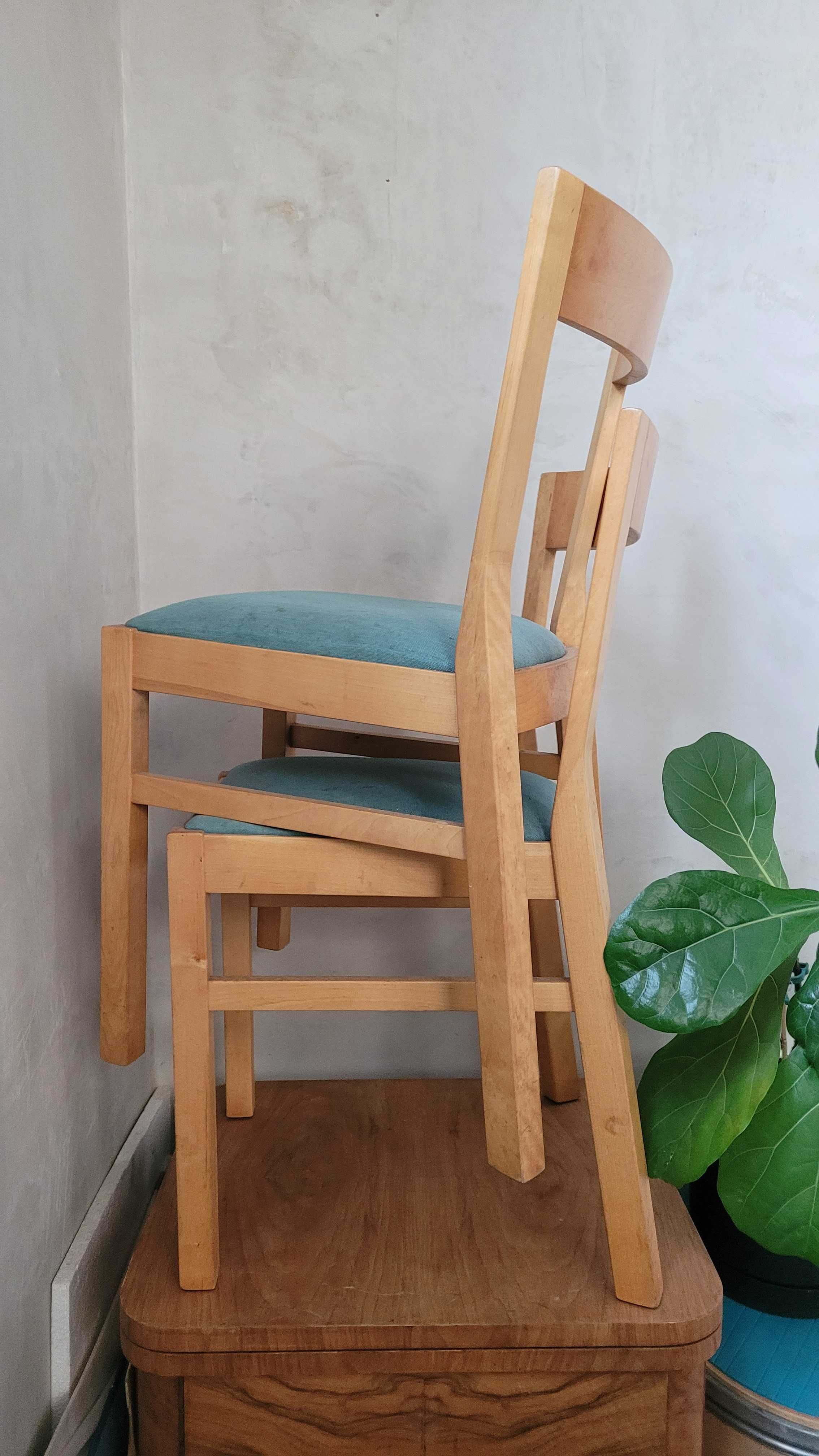 Krzesła naturalne drewno Ikea
