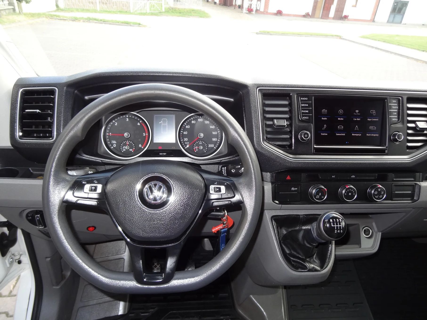 Volkswagen Crafter 177KM WINDA Firana 8EP  Salon Polska Pełna Opcja Aktywny Tempomat Car-Play LEDY