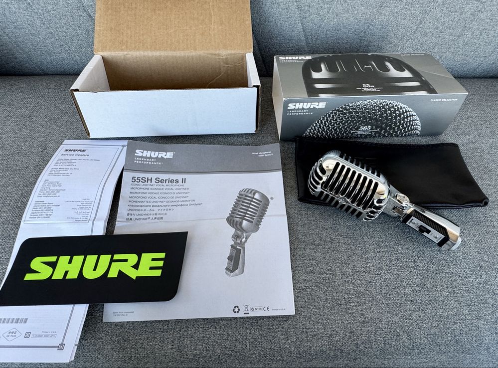 Новий Ретро вокальний мікрофон SHURE 55SH SERIES II