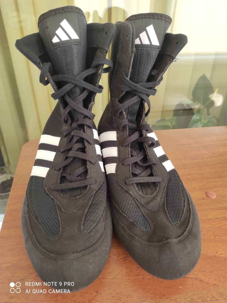 ОРИГІНАЛ 100% Боксерки Adidas Box Hog 2.0 Boxing Shoes Black FX0561 43