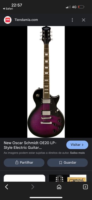 Guitarra eléctrica New Oscar Schmidt OE 20