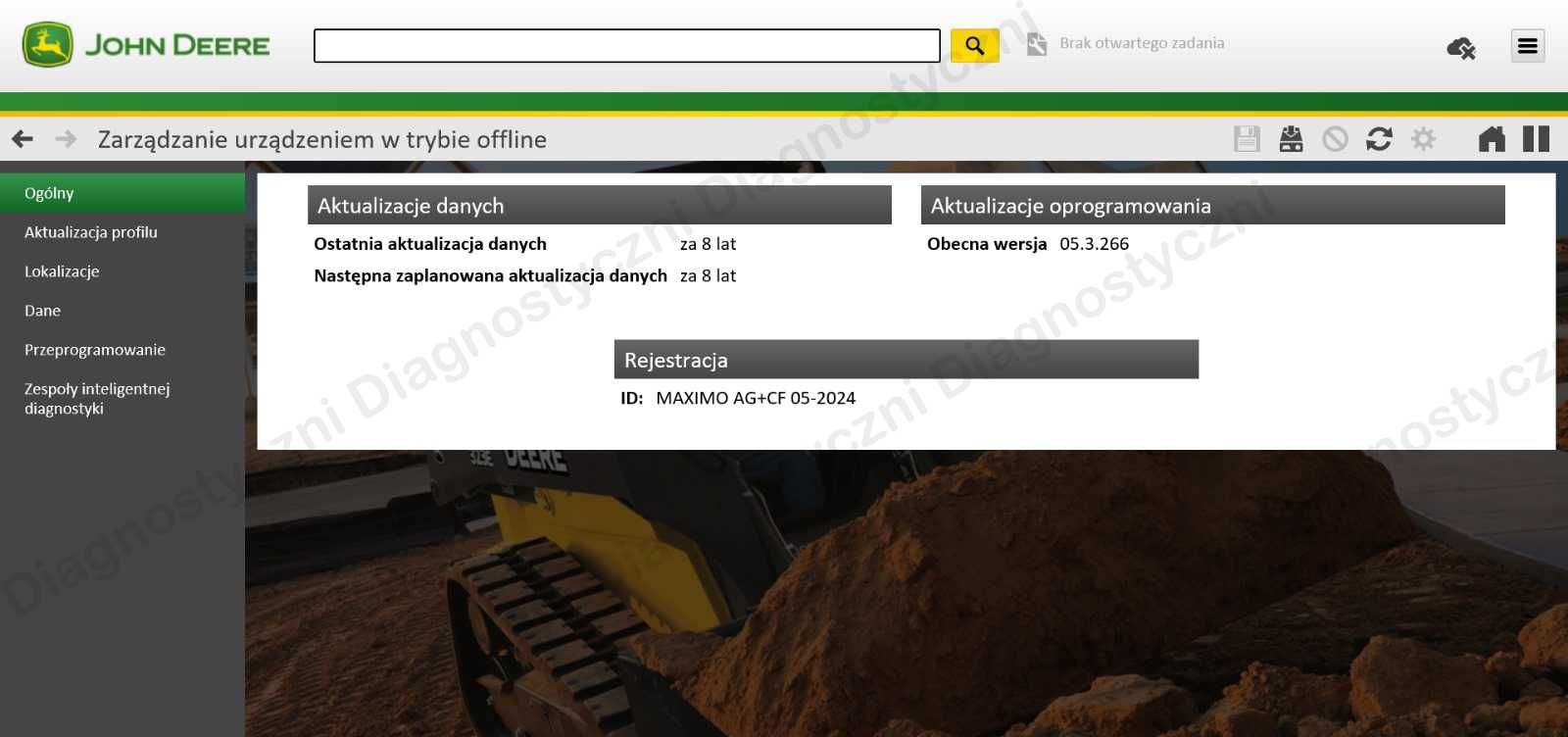 NAJNOWSZY John Deere Service Advisor 5.3.266 Polska Wersja Oprogramowa