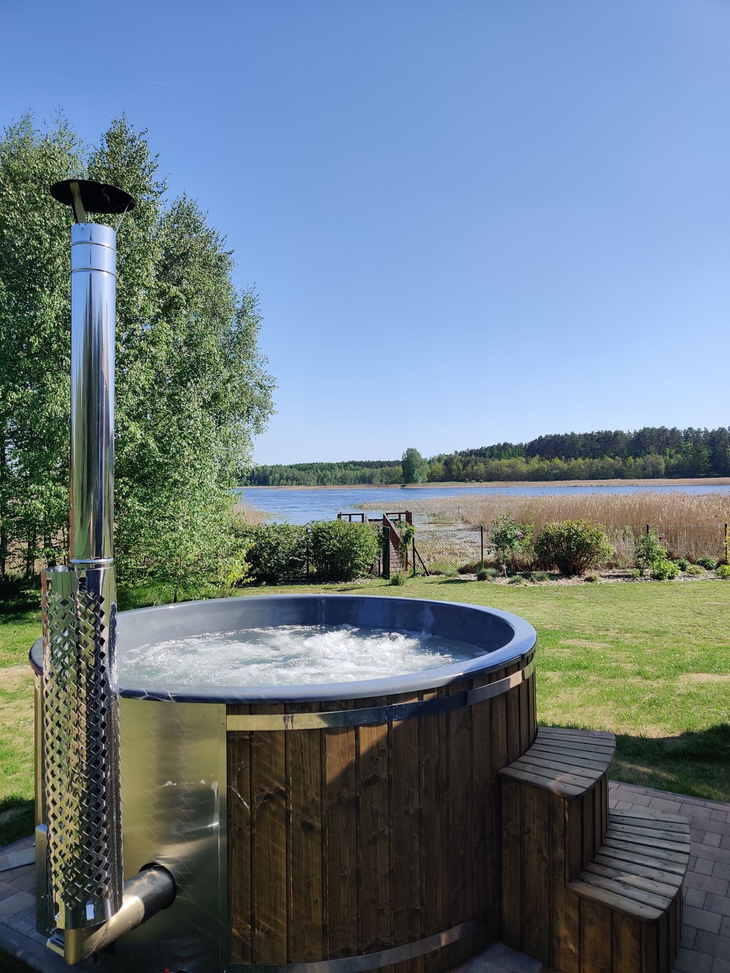Domek z własnym pomostem - mazury.