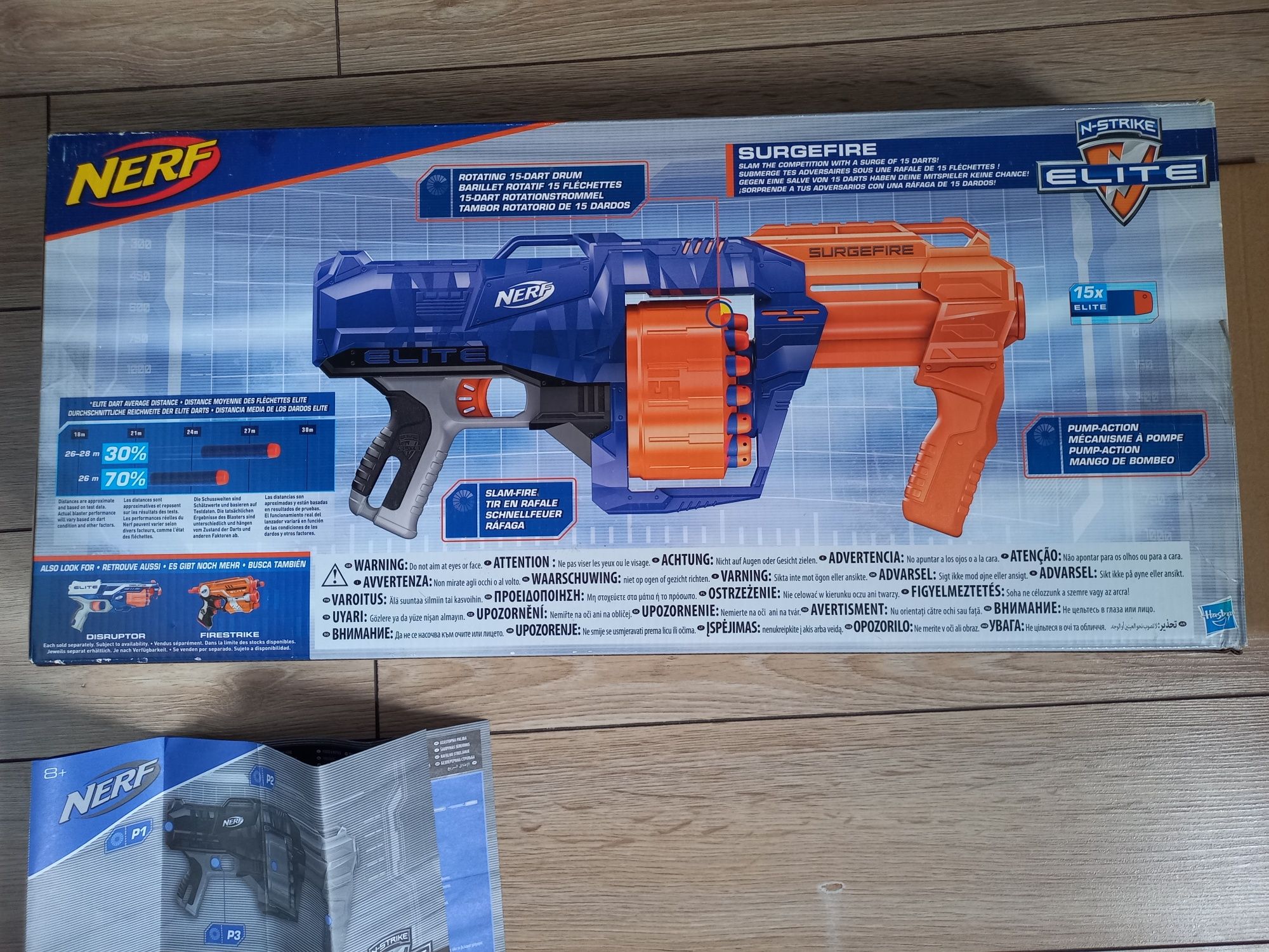 Nerf N-Strike Elite Wyrzutnia SurgeFire E0011 Hasbro 21 now. strzałek