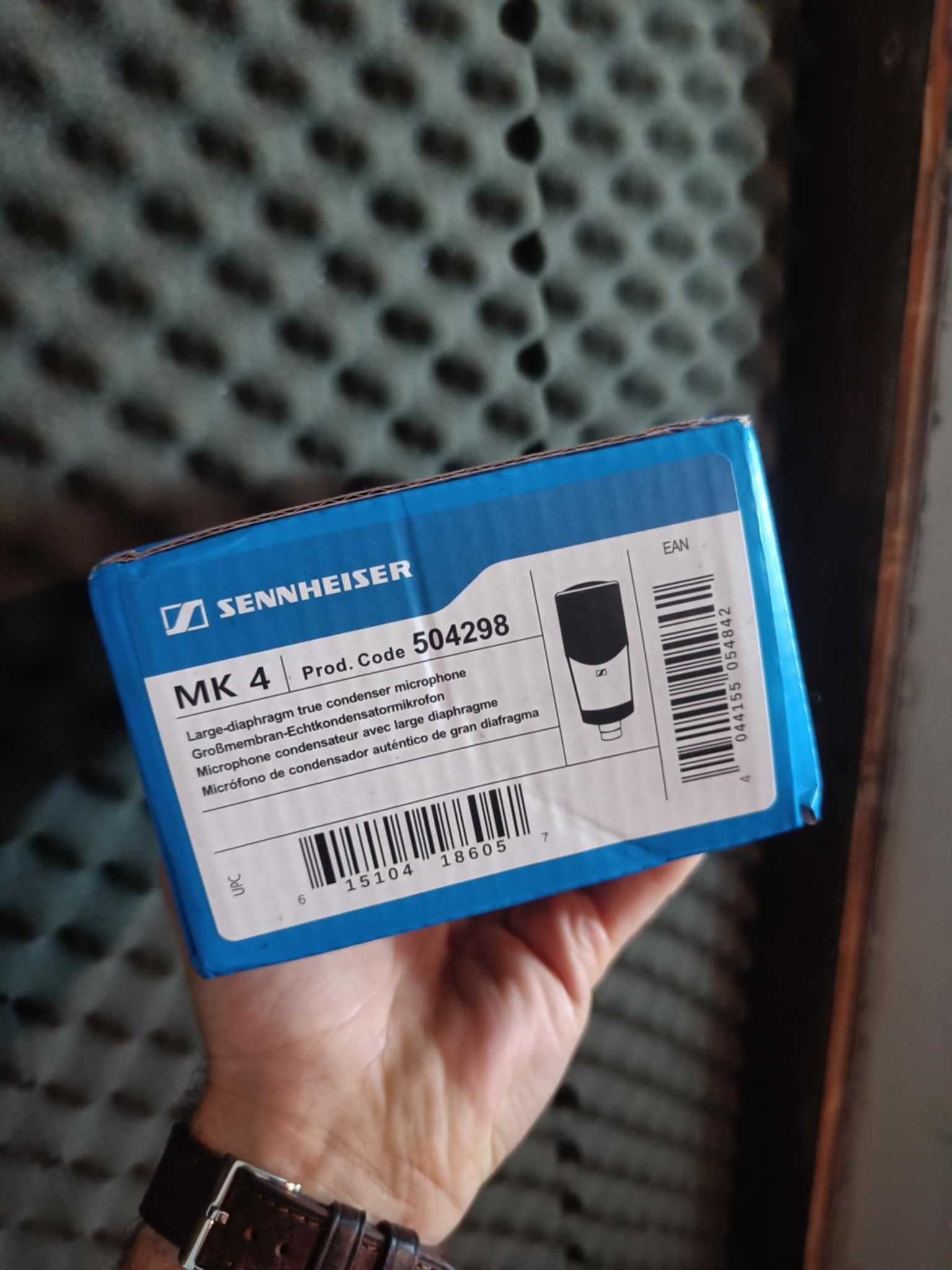 Mikrofon pojemnościowy Sennheiser MK4 wokalny lektorski do studia