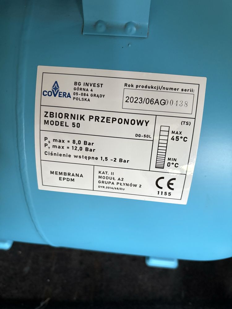 Zestaw hydrofor 50 l z pompą