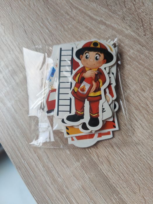 Toper Figurki na tort papierowe straż pożarna