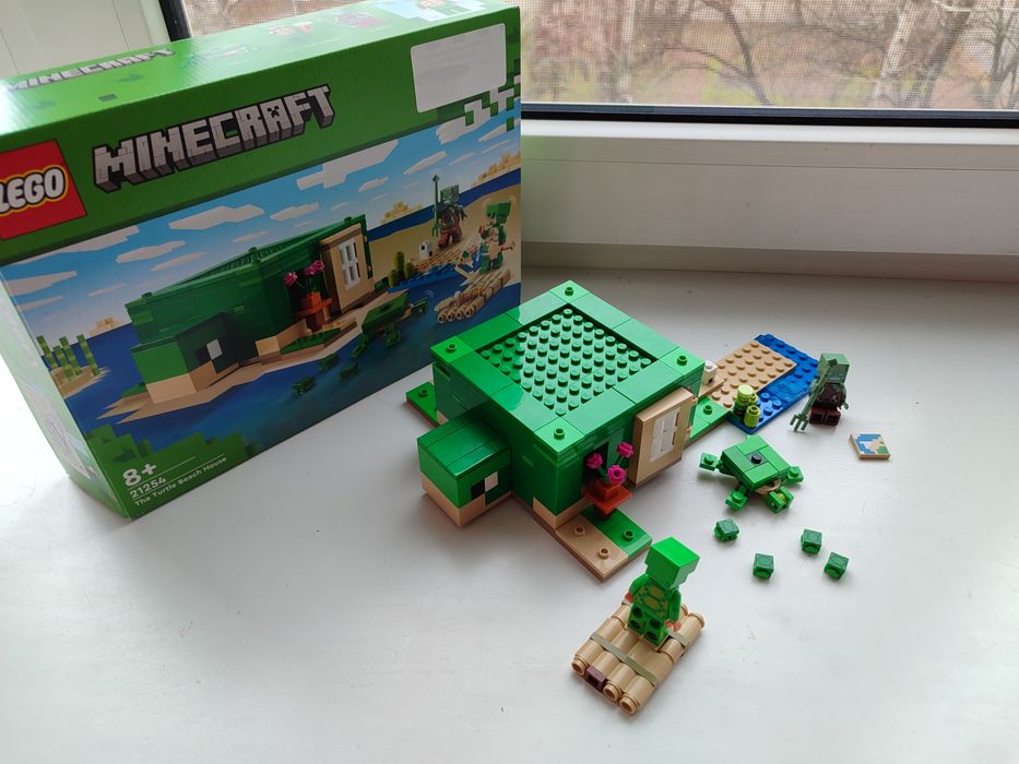 Конструктор лего майнкрафт черепаха