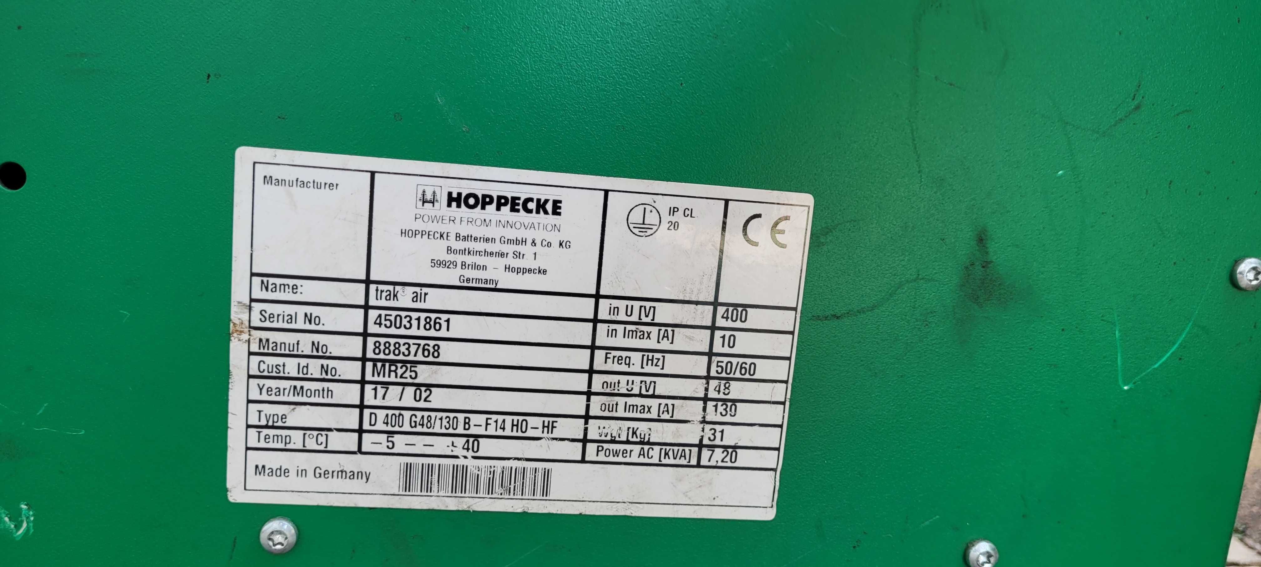 Prostownik 48V60-130A HOPPECKE