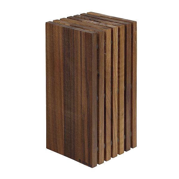 Blok na noże, drewno orzechowe, 13 x 13 x 26 cm / Zassenhaus