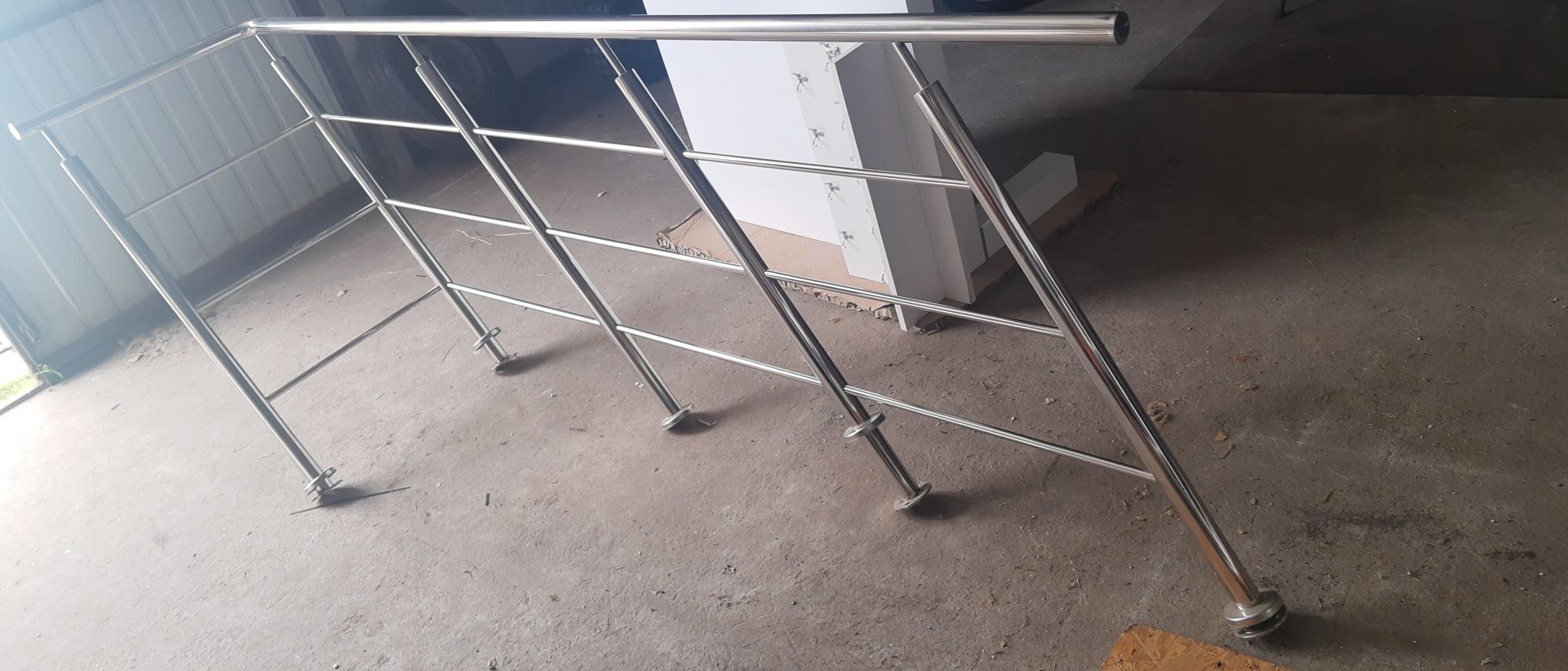 Balustrada na schody chrom nierdzewka